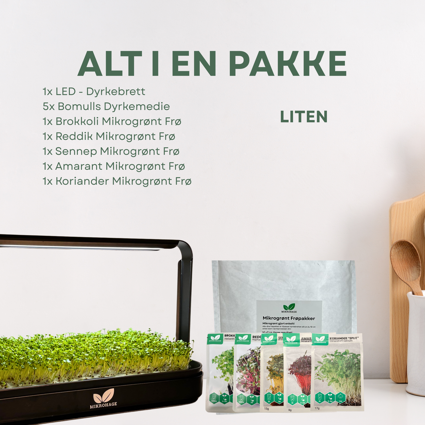 LED - Mikrogrønt Dyrkesett