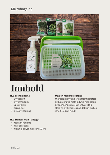 Dyrkesett - Brukerveiledning
