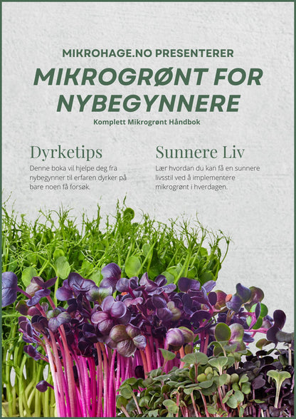 Mikrogrønt for nybegynnere GRATIS e-bok